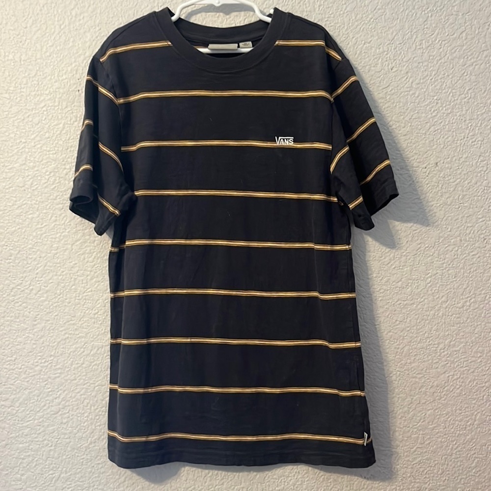 Vans shirt, size medium, gray with stripes